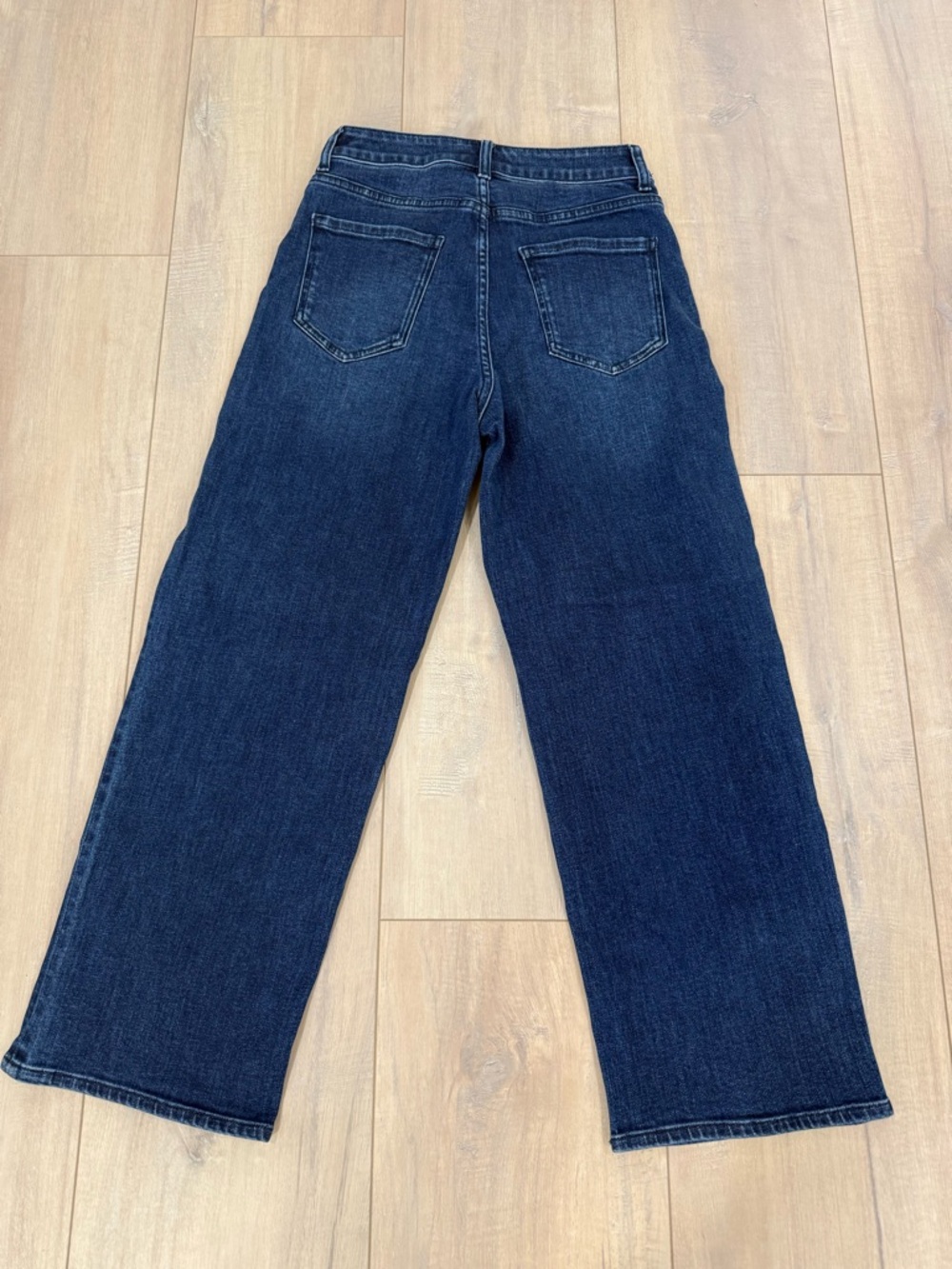 Quince Dark Indigo Wide-Leg High-Rise Jeans - Picture 2 of 6